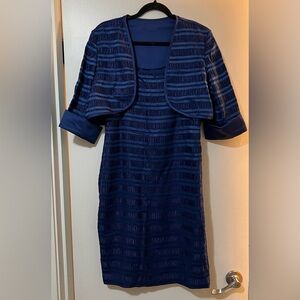 R&M Richards Blue Dress with Jacket